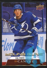 2020-21 Upper Deck UD Canvas Young Guns Cal Foote #C229 Rookie RC
